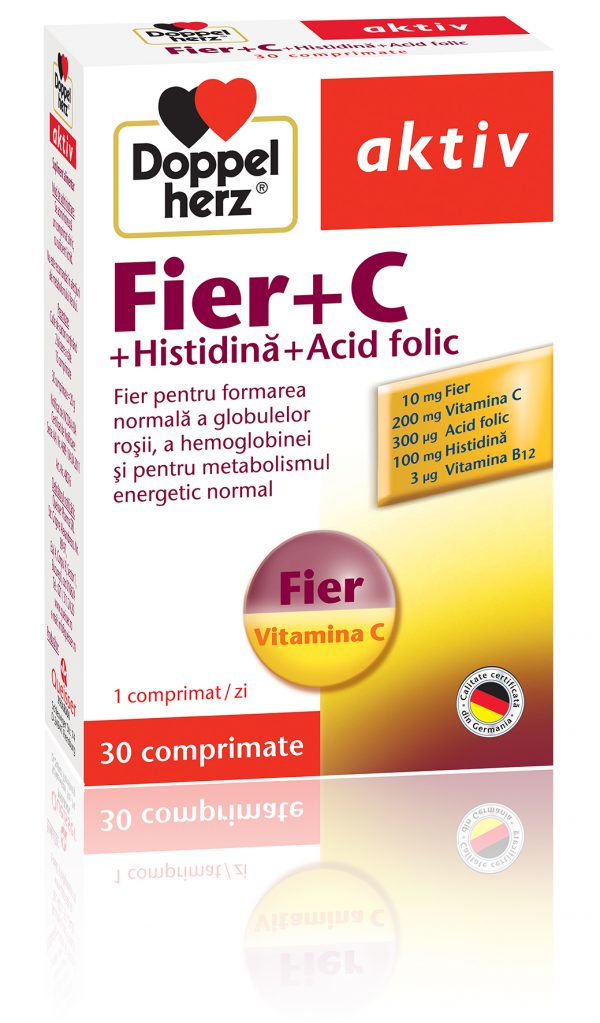 Doppelherz Fe+vit C+histidina+ac Folic x 30 CAP
