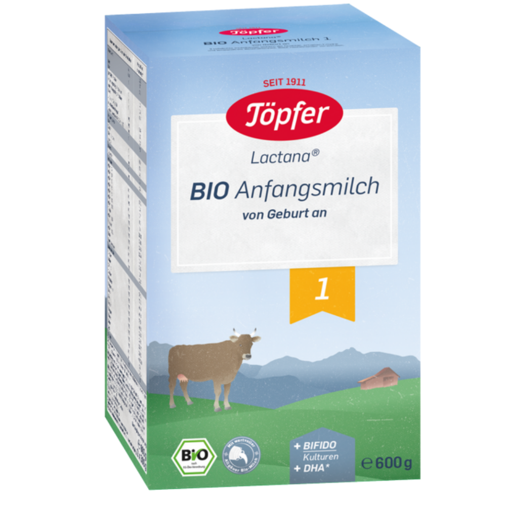 Formula de lapte praf Bio 1, + 0 luni, 600 g, Topfer