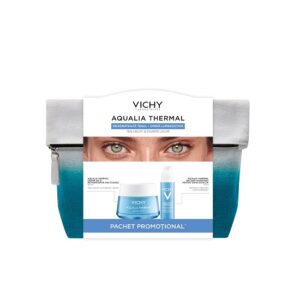 Oferta pachet Aqualia Thermal, crema pentru ten uscat 50 ml si balsam pentru conturul ochilor 15 ml, Vichy