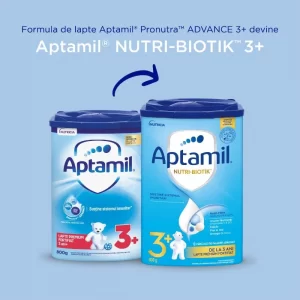 Lapte praf Aptamil Junior 3+, Nutri – Biotik, 800 g, peste 3 ani, Nutricia