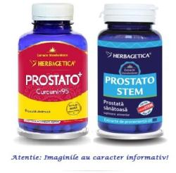 Prostato Curcumin, 60 capsule +Prostato Stem, 60 capsule, Herbagetica