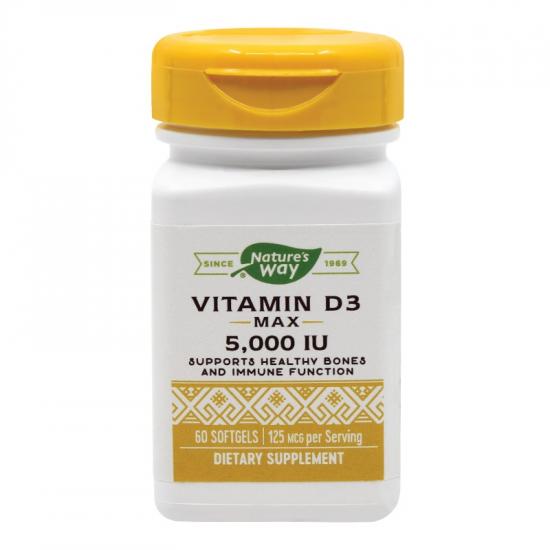 Vitamina D3 5000 UI Nature’s Way, 60 capsule, Secom