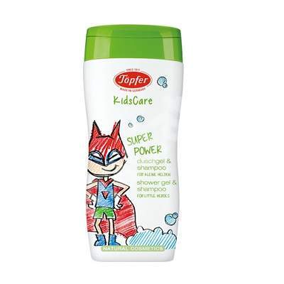 Gel de duș și șampon KidsCare Super Power, 200 ml, Topfer