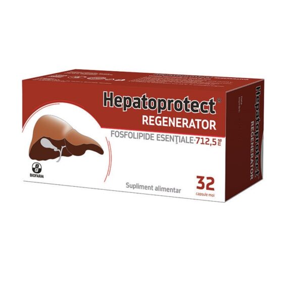 Hepatoprotect Regenerator, 32 capsule moi, Biofarm,