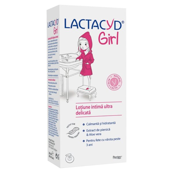 Lactacyd, Lotiune intima ultra delicata pentru fete de la 3 ani, 200 ml, Perrigo