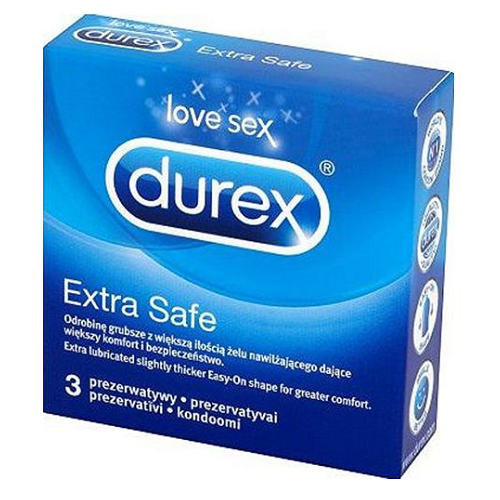 Durex Extra Safe, 3 Bucati