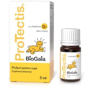 Protectis cu Vitamina D3, picaturi pentru copii, 5 ml, BioGaia