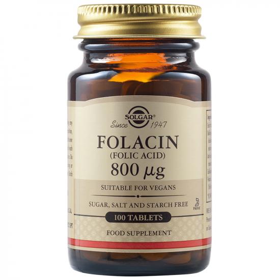Acid Folic 800mcg, 100 comprimate, Solgar