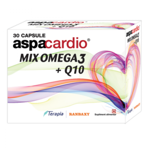 Aspacardio Mix Omega 3 + Coenzima Q10, 30 capsule, Terapia