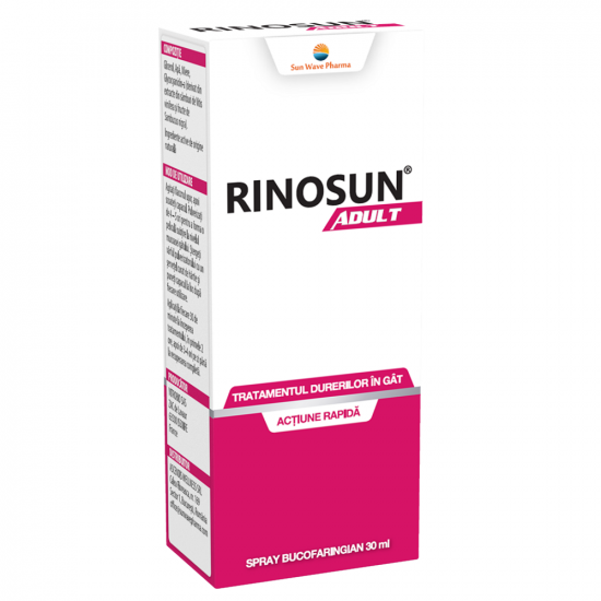 Rinosun adult spray bucofaringian, 30ml, Sun Wave