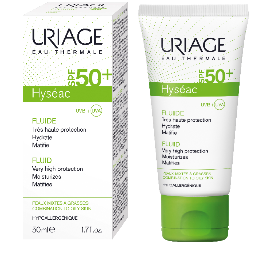 Hyseac fluid spf 50+, 50ml, Uriage