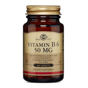 Vitamina B6 50mg,100 comprimate, Solgar