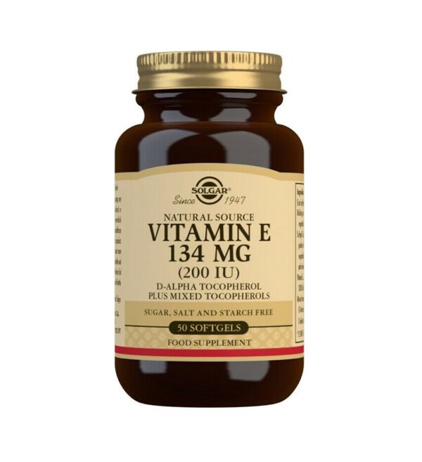 Vitamina E 134mg 200iu, 50 capsule, Solgar