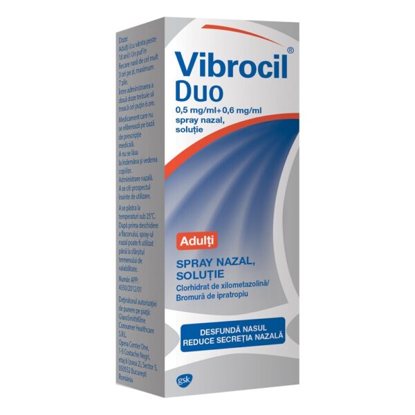 Vibrocil Duo spray nazal, 10ml, Gsk