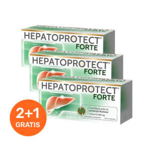Hepatoprotect Forte, 50 Comprimate , oferta 2+1gratis, Biofarm