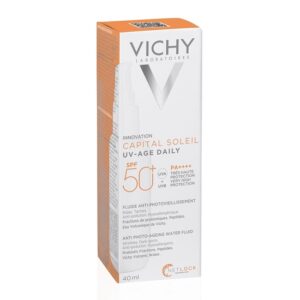 Fluid de protecție solară anti-ageing SPF 50+ Capital Soleil, 40 ml, Vichy