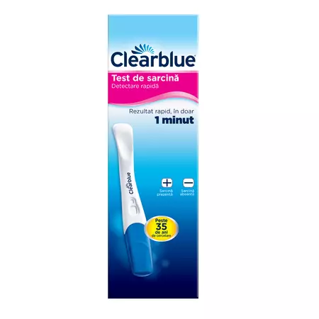 Test de sarcina cu detectare rapida, 1 buc, Clearblue