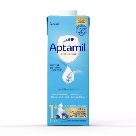 Lapte lichid Nutri-Biotik 1+, 1000 ml, Aptamil
