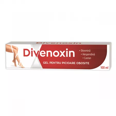 Divenoxin gel pentru picioare obosite, 100 ml, Zdrovit