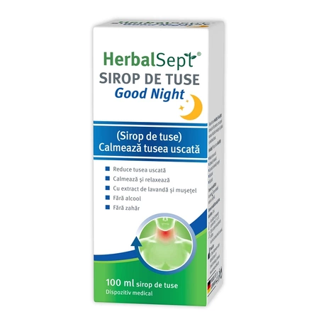 HerbalSept GOOD NIGHT sirop, 100 ml, Zdrovit