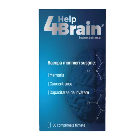 Supliment alimentar pentru memorie si concentrare Help 4 Brain, 30 comprimate, Zdrovit